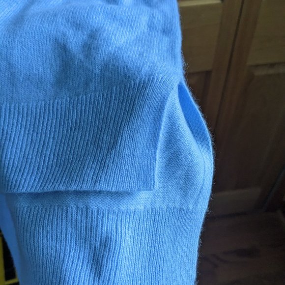 NWT Lord & Taylor Light blue 100% cashmere SZ L - Picture 7 of 9